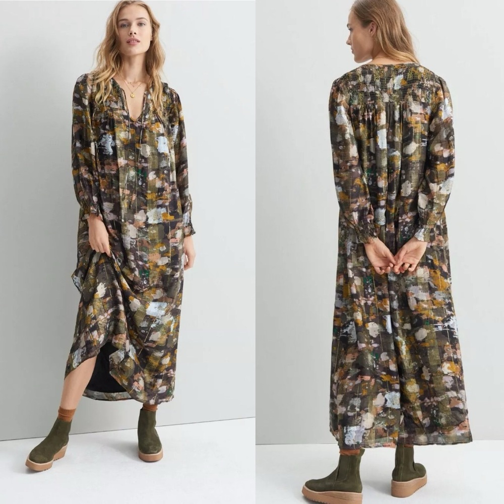 Anthropologie Blair Shimmer Maxi Dress